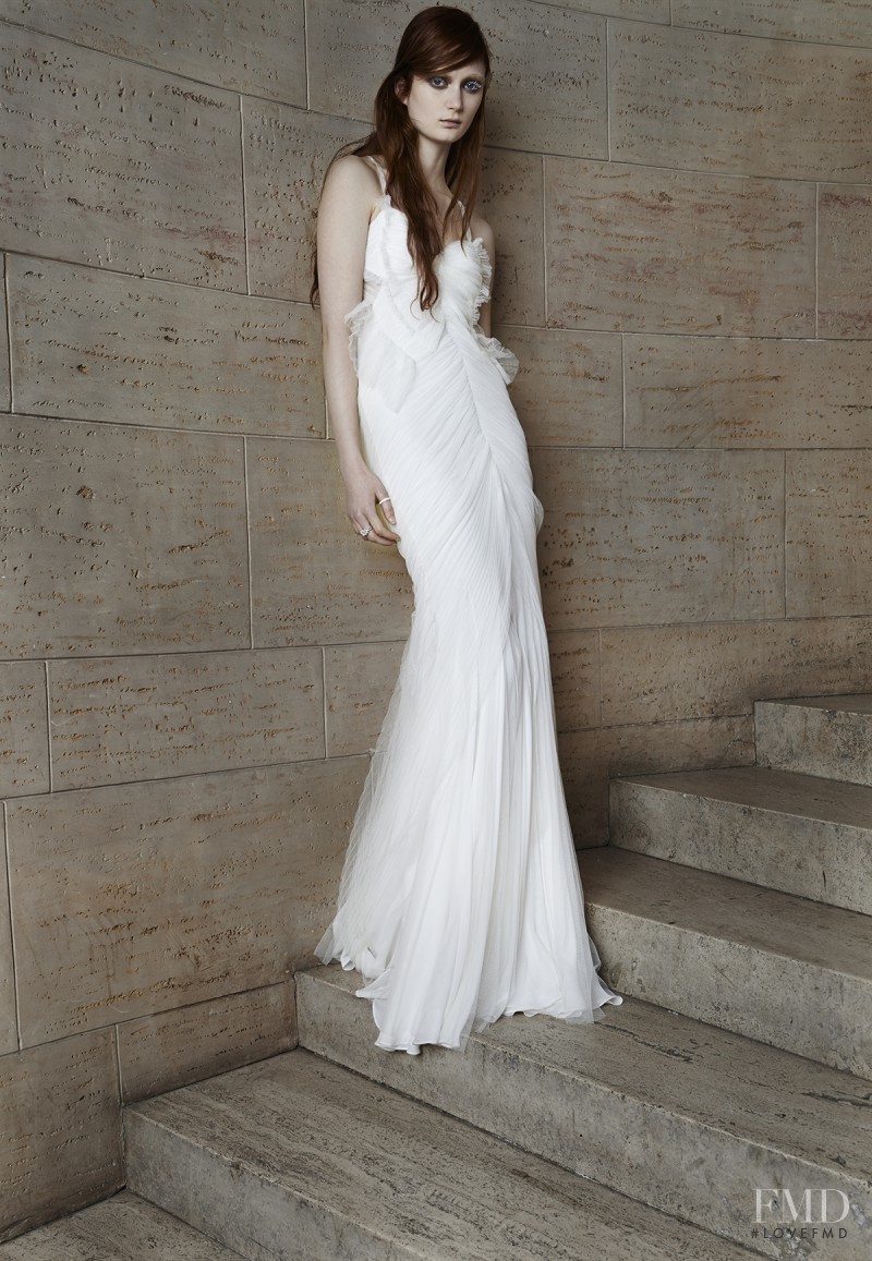 Sophie Touchet featured in  the Vera Wang Bridal House catalogue for Spring/Summer 2015