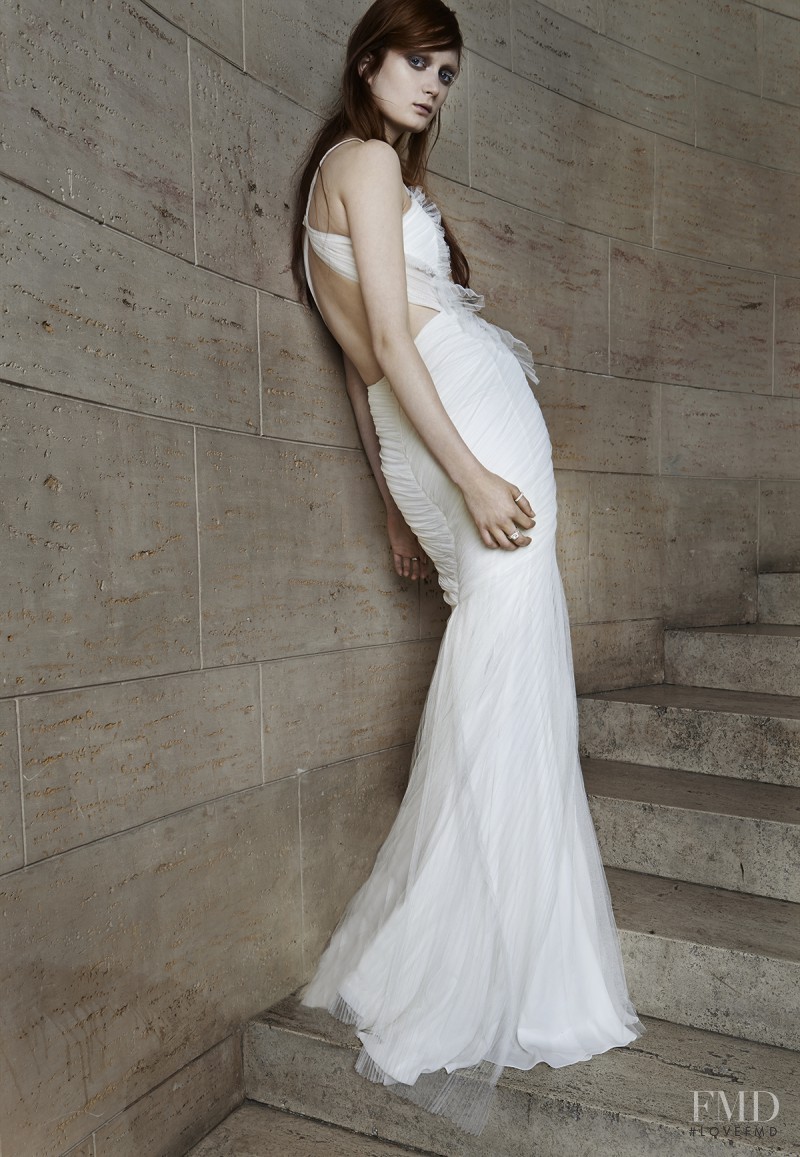 Sophie Touchet featured in  the Vera Wang Bridal House catalogue for Spring/Summer 2015