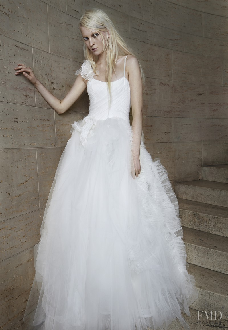 Nastya Sten featured in  the Vera Wang Bridal House catalogue for Spring/Summer 2015