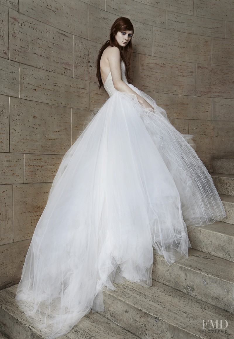 Sophie Touchet featured in  the Vera Wang Bridal House catalogue for Spring/Summer 2015