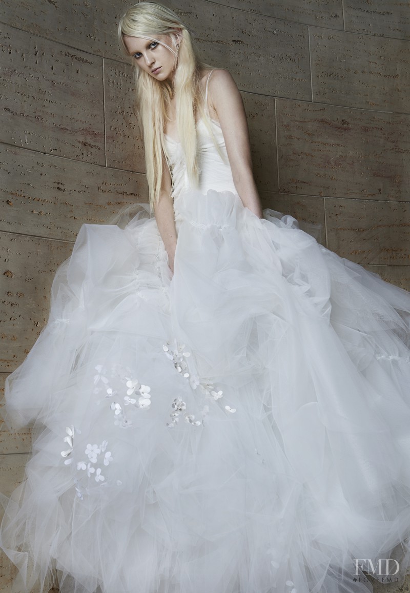 Nastya Sten featured in  the Vera Wang Bridal House catalogue for Spring/Summer 2015