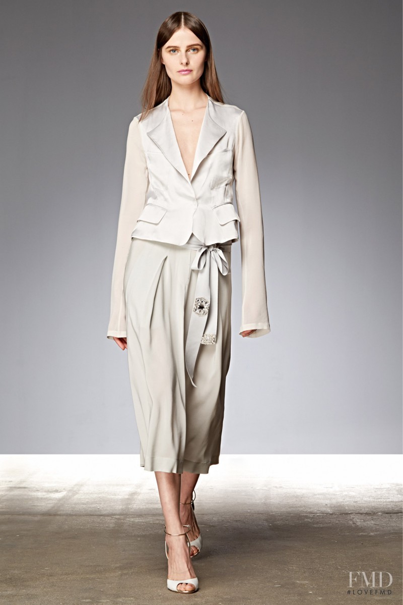 Vasilisa Pavlova featured in  the Donna Karan New York fashion show for Resort 2015