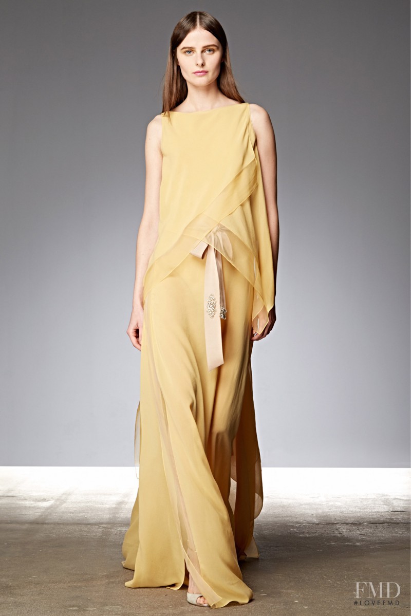 Vasilisa Pavlova featured in  the Donna Karan New York fashion show for Resort 2015