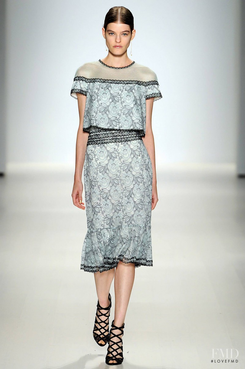 Kia Low featured in  the Tadashi Shoji fashion show for Spring/Summer 2015