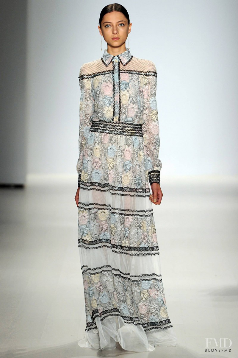 Sarah Engelland featured in  the Tadashi Shoji fashion show for Spring/Summer 2015