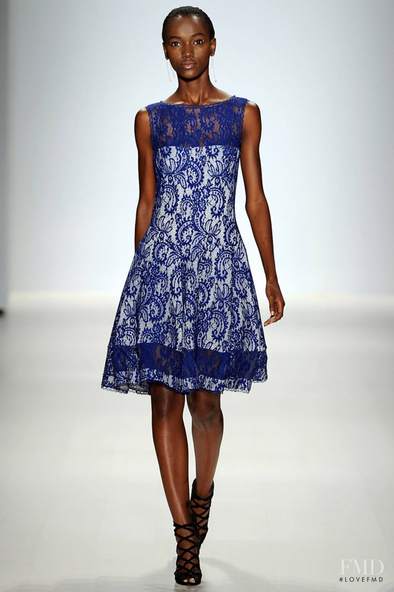 Herieth Paul featured in  the Tadashi Shoji fashion show for Spring/Summer 2015