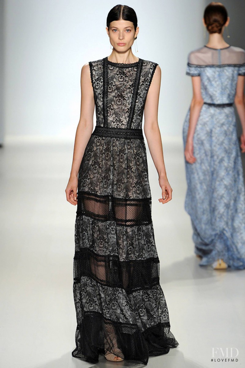 Larissa Hofmann featured in  the Tadashi Shoji fashion show for Spring/Summer 2015