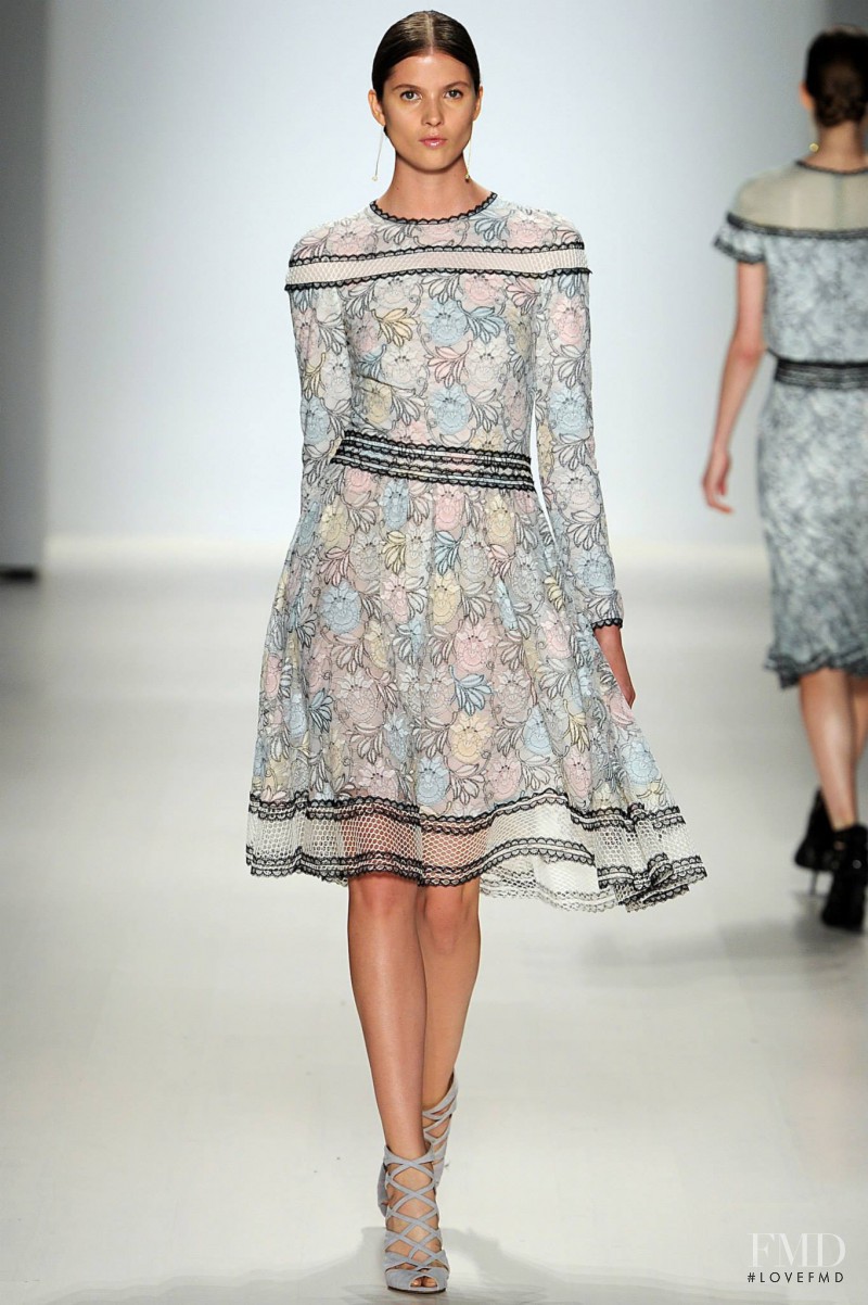 Estee Rammant featured in  the Tadashi Shoji fashion show for Spring/Summer 2015