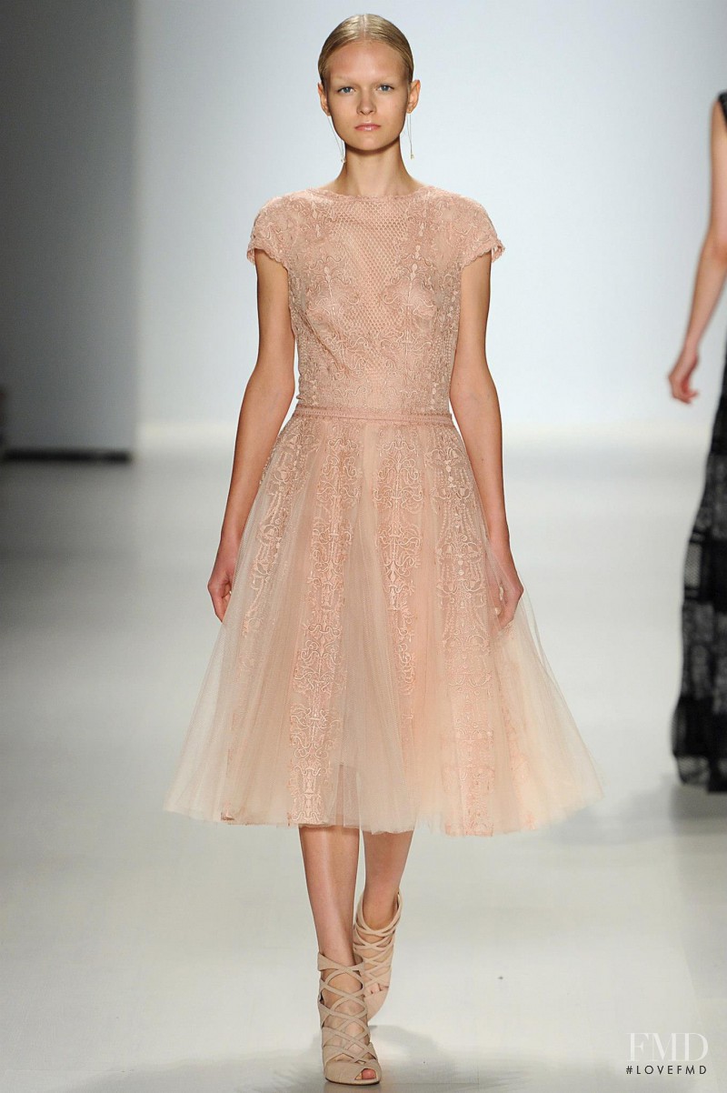 Anni Jürgenson featured in  the Tadashi Shoji fashion show for Spring/Summer 2015
