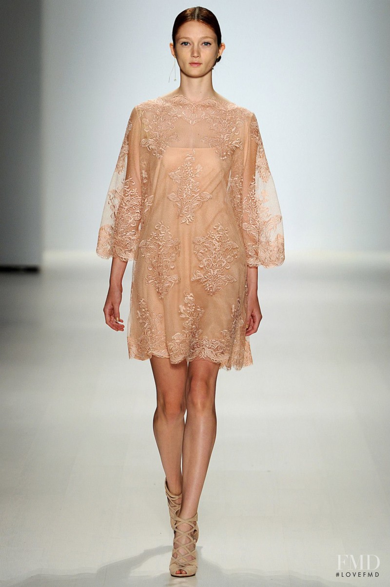 Sophie Touchet featured in  the Tadashi Shoji fashion show for Spring/Summer 2015