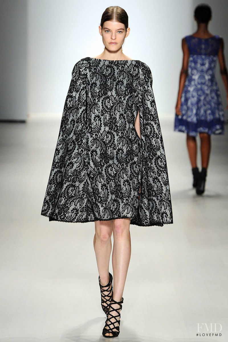 Kia Low featured in  the Tadashi Shoji fashion show for Spring/Summer 2015