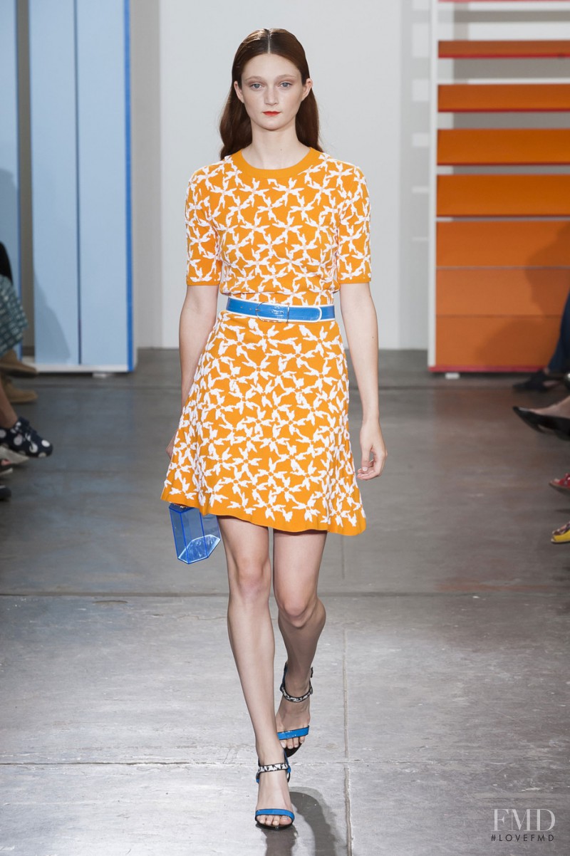 Sophie Touchet featured in  the Tanya Taylor fashion show for Spring/Summer 2015
