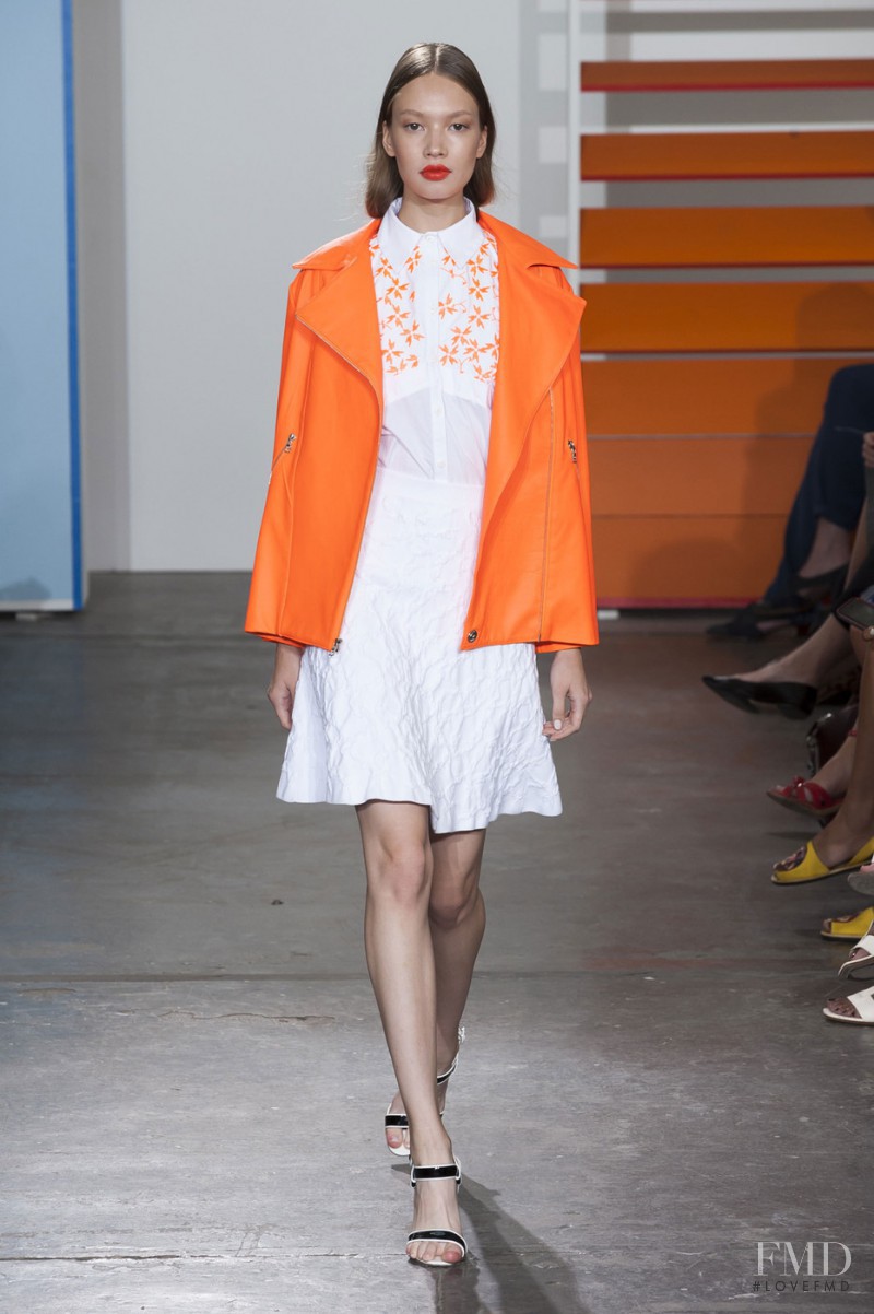 Kid Plotnikova featured in  the Tanya Taylor fashion show for Spring/Summer 2015