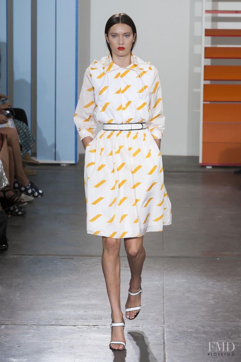 Matilda Lowther featured in  the Tanya Taylor fashion show for Spring/Summer 2015