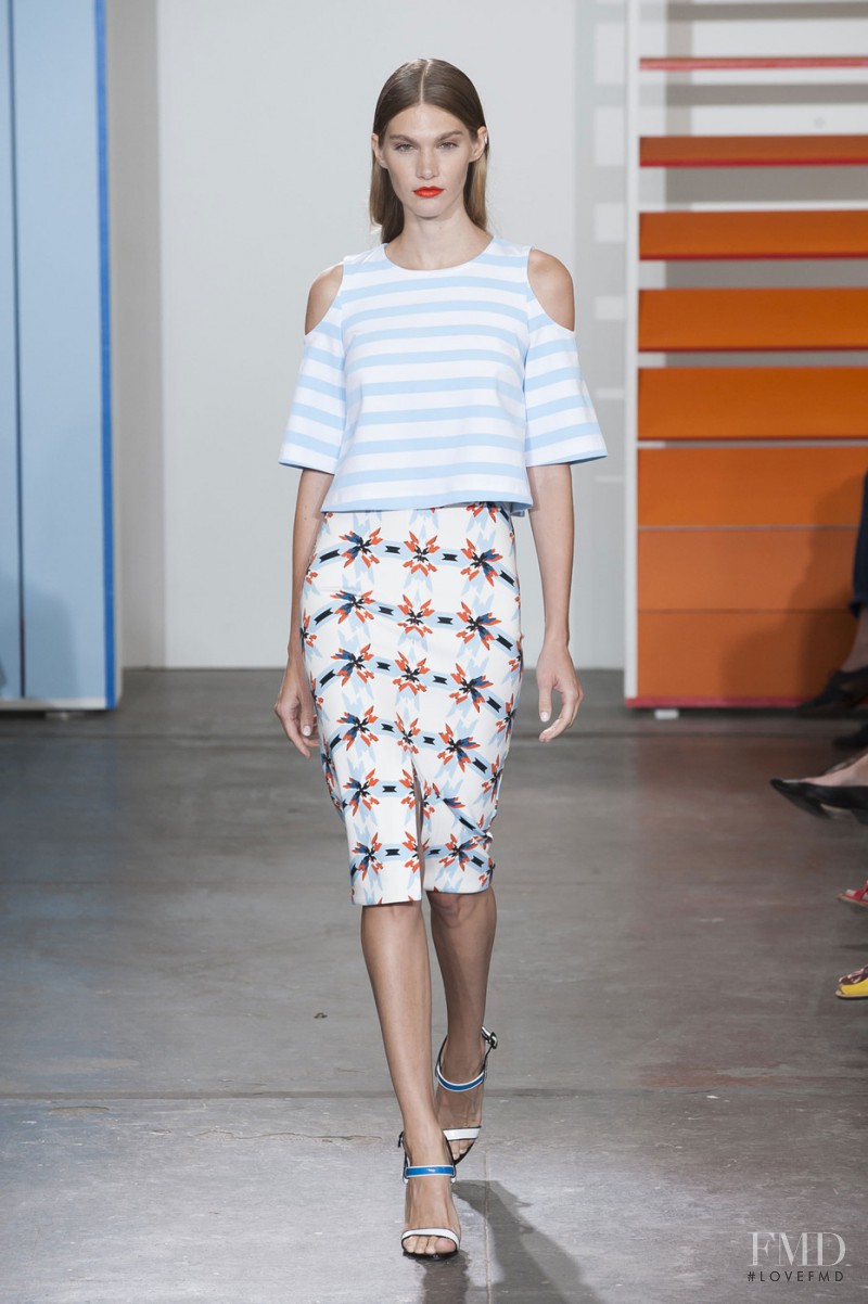 Irina Nikolaeva featured in  the Tanya Taylor fashion show for Spring/Summer 2015