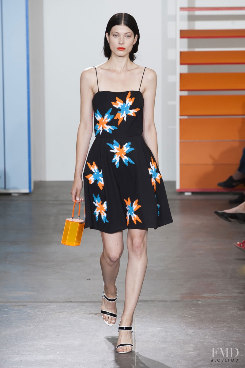 Larissa Hofmann featured in  the Tanya Taylor fashion show for Spring/Summer 2015