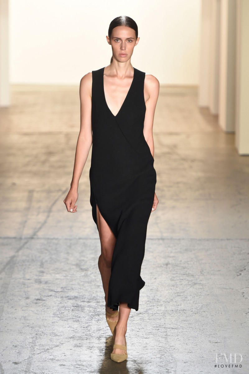 Georgia Hilmer featured in  the Wes Gordon fashion show for Spring/Summer 2015