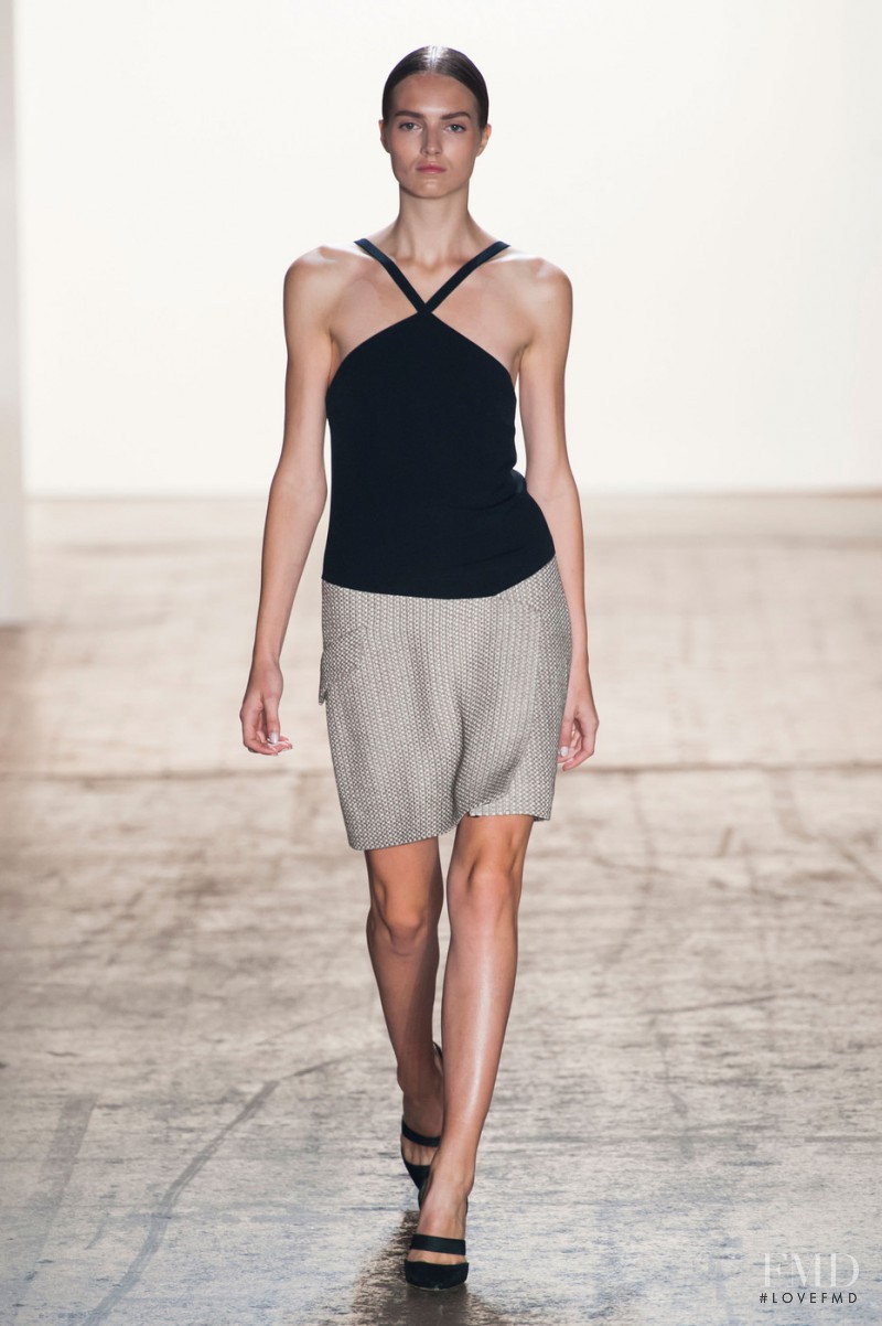 Agne Konciute featured in  the Wes Gordon fashion show for Spring/Summer 2015