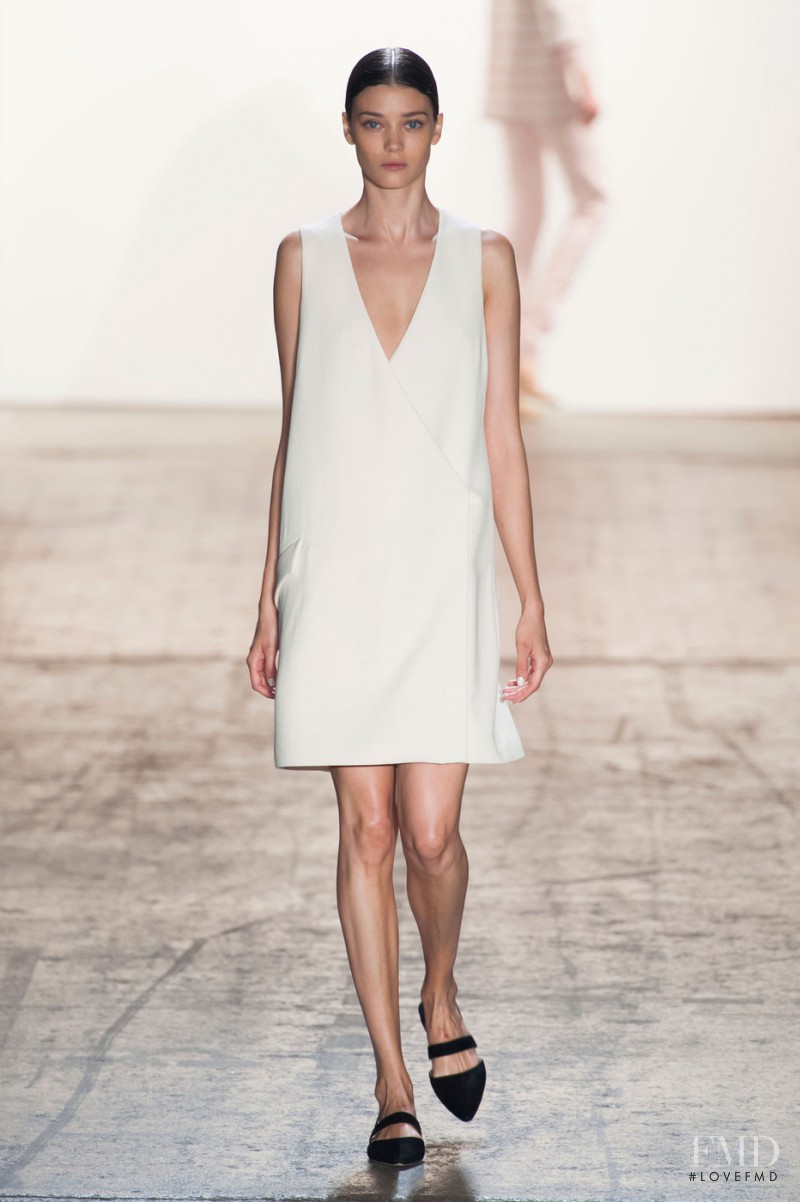 Diana Moldovan featured in  the Wes Gordon fashion show for Spring/Summer 2015