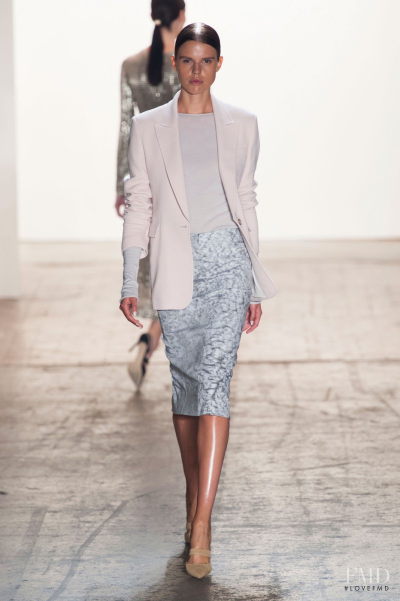 Josefin Gustafsson featured in  the Wes Gordon fashion show for Spring/Summer 2015