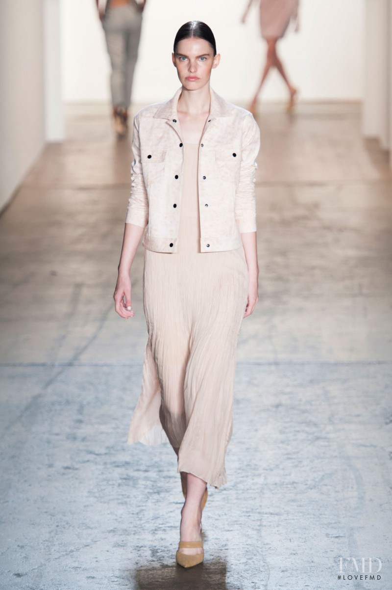 Lisa Verberght featured in  the Wes Gordon fashion show for Spring/Summer 2015