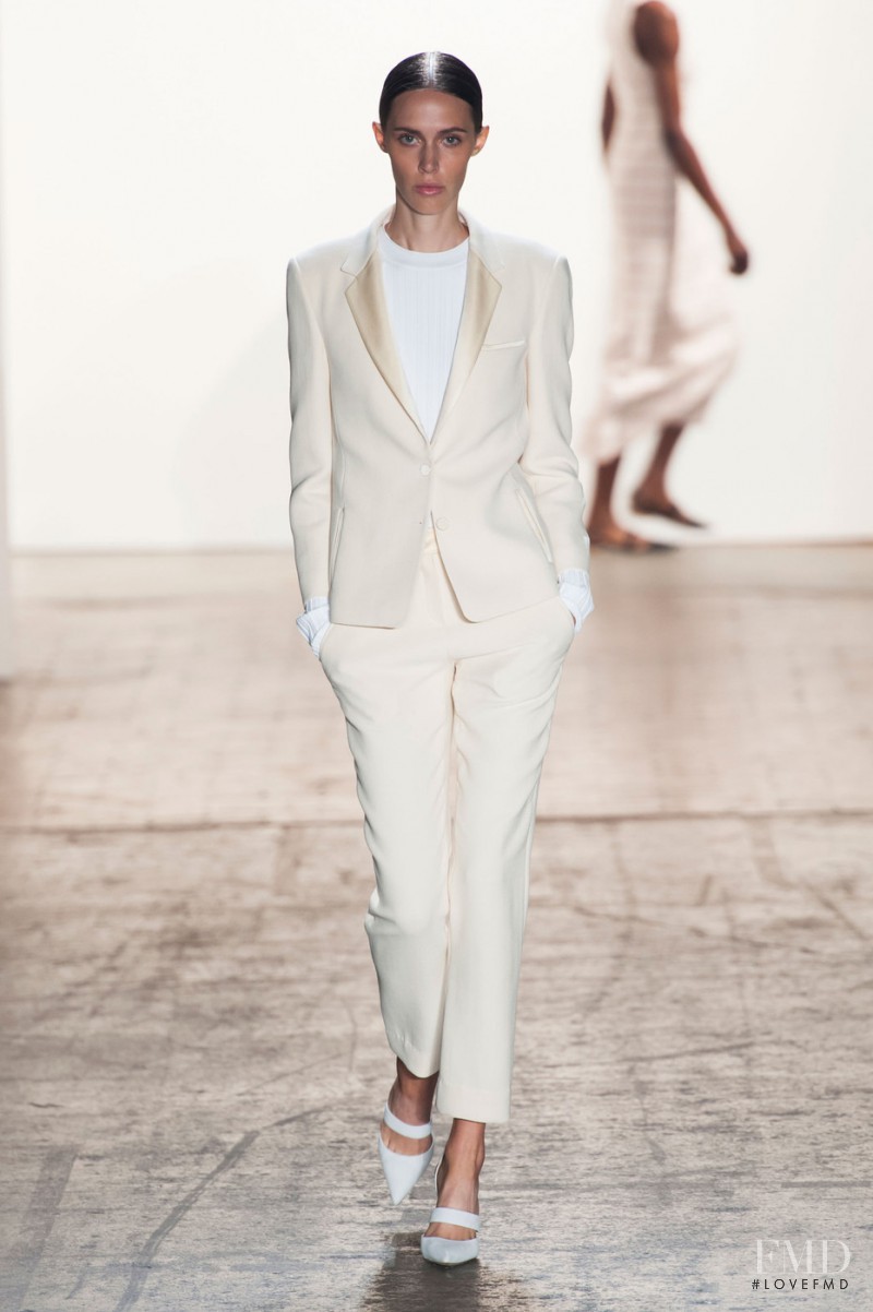 Georgia Hilmer featured in  the Wes Gordon fashion show for Spring/Summer 2015