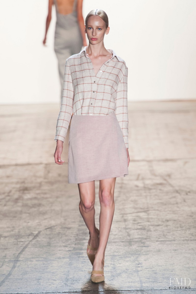 Lili Sumner featured in  the Wes Gordon fashion show for Spring/Summer 2015