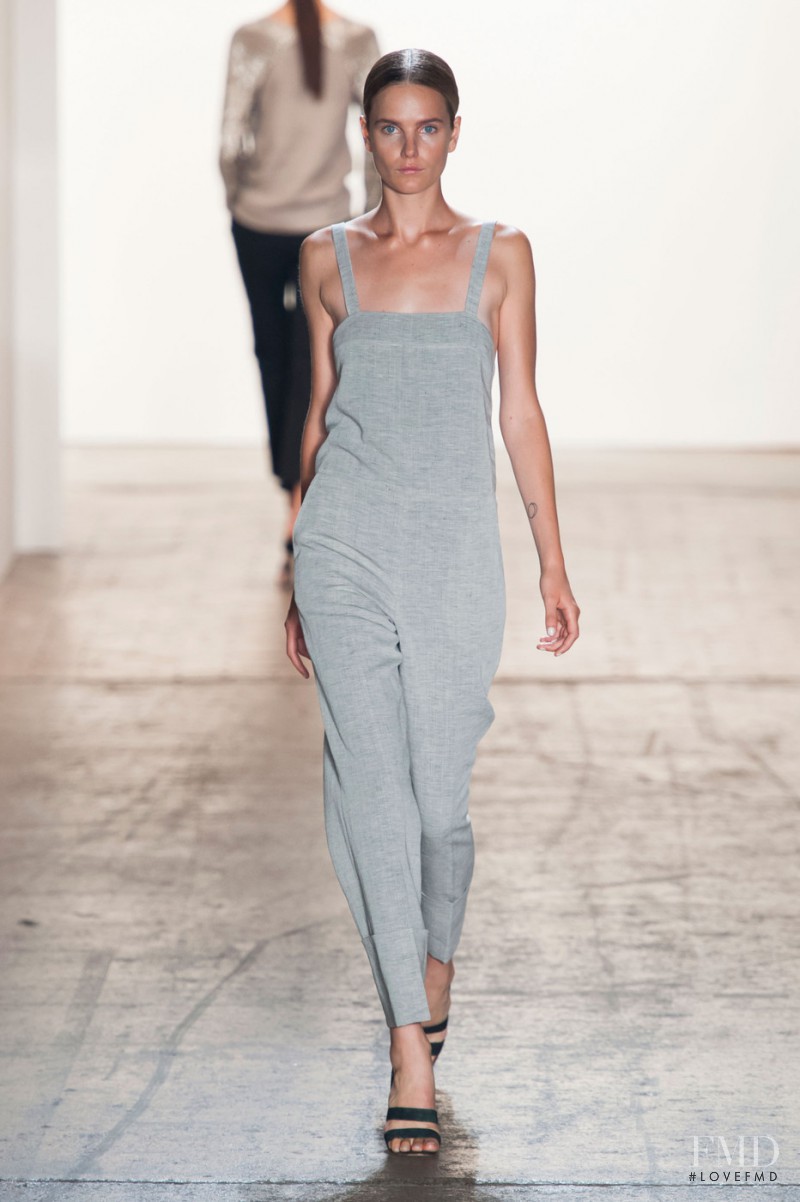 Anmari Botha featured in  the Wes Gordon fashion show for Spring/Summer 2015