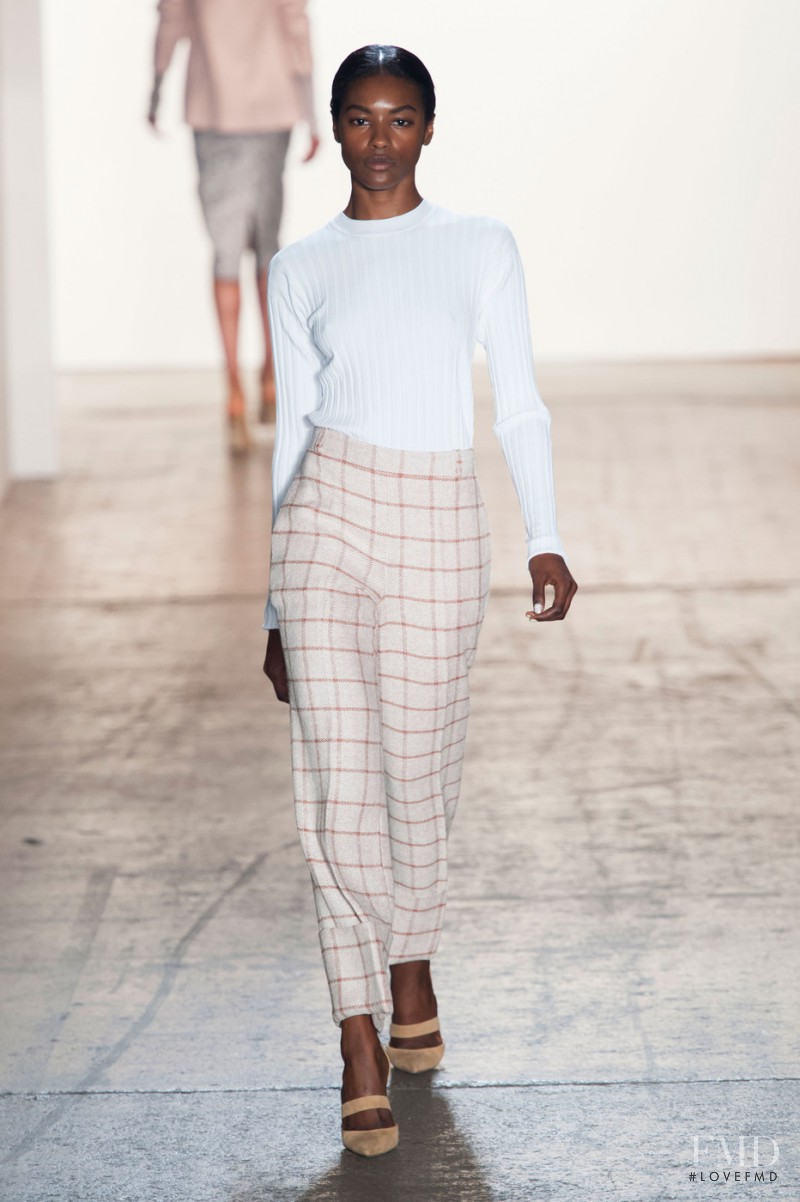 Sharam Diniz featured in  the Wes Gordon fashion show for Spring/Summer 2015
