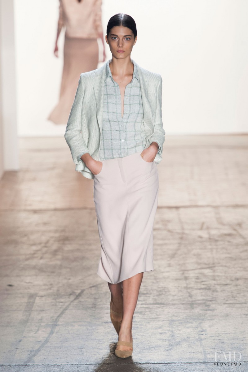 Katryn Kruger featured in  the Wes Gordon fashion show for Spring/Summer 2015
