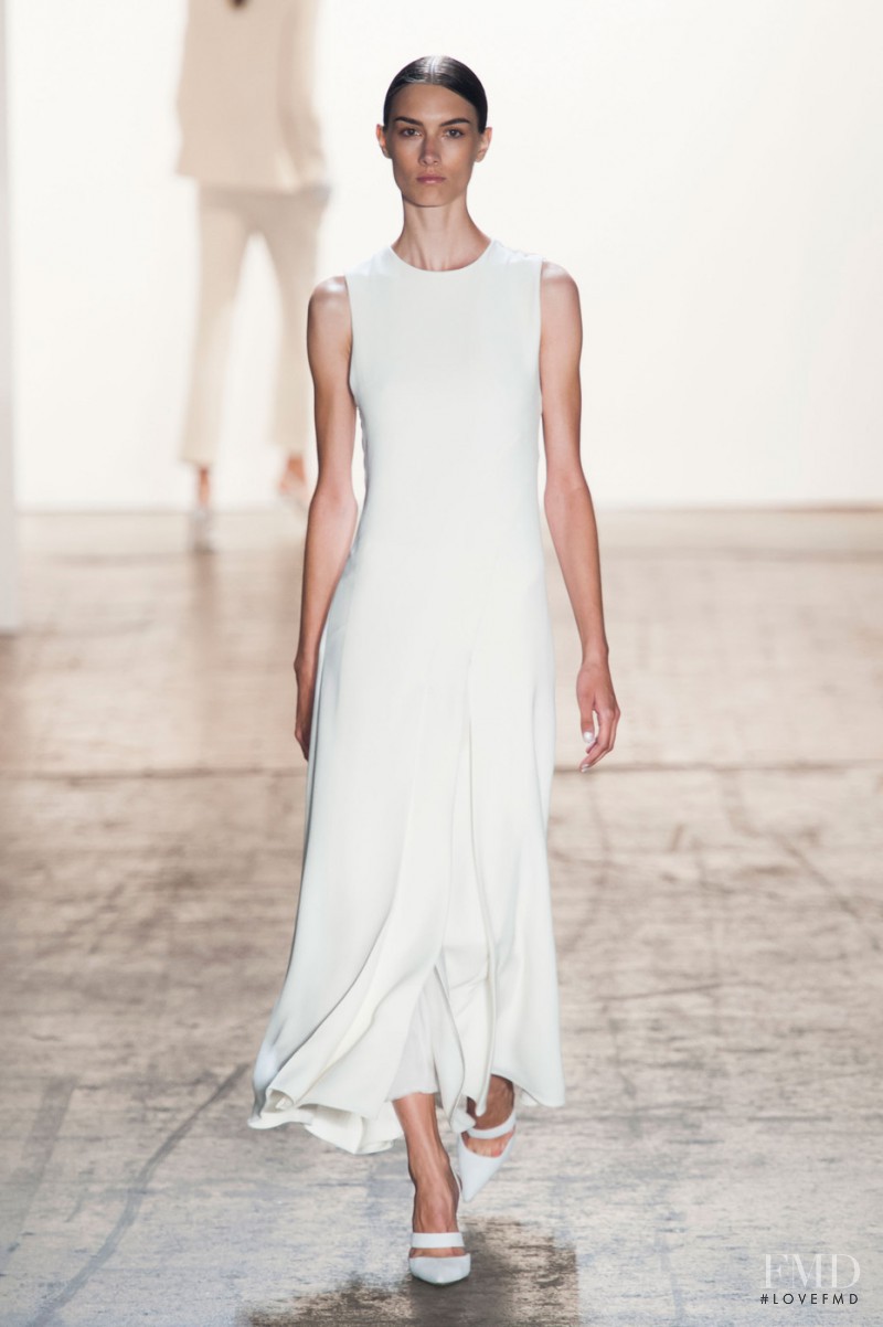 Ronja Furrer featured in  the Wes Gordon fashion show for Spring/Summer 2015