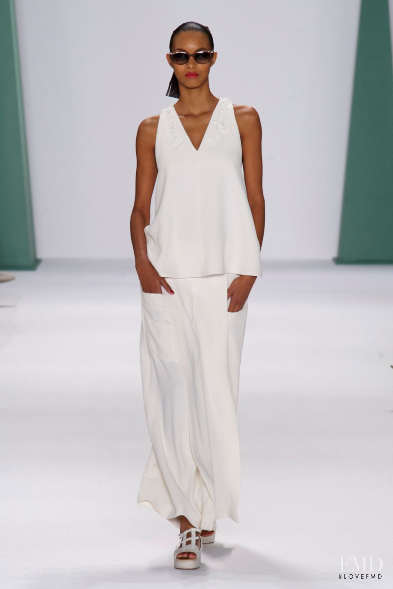 Lais Ribeiro featured in  the Carolina Herrera fashion show for Spring/Summer 2015