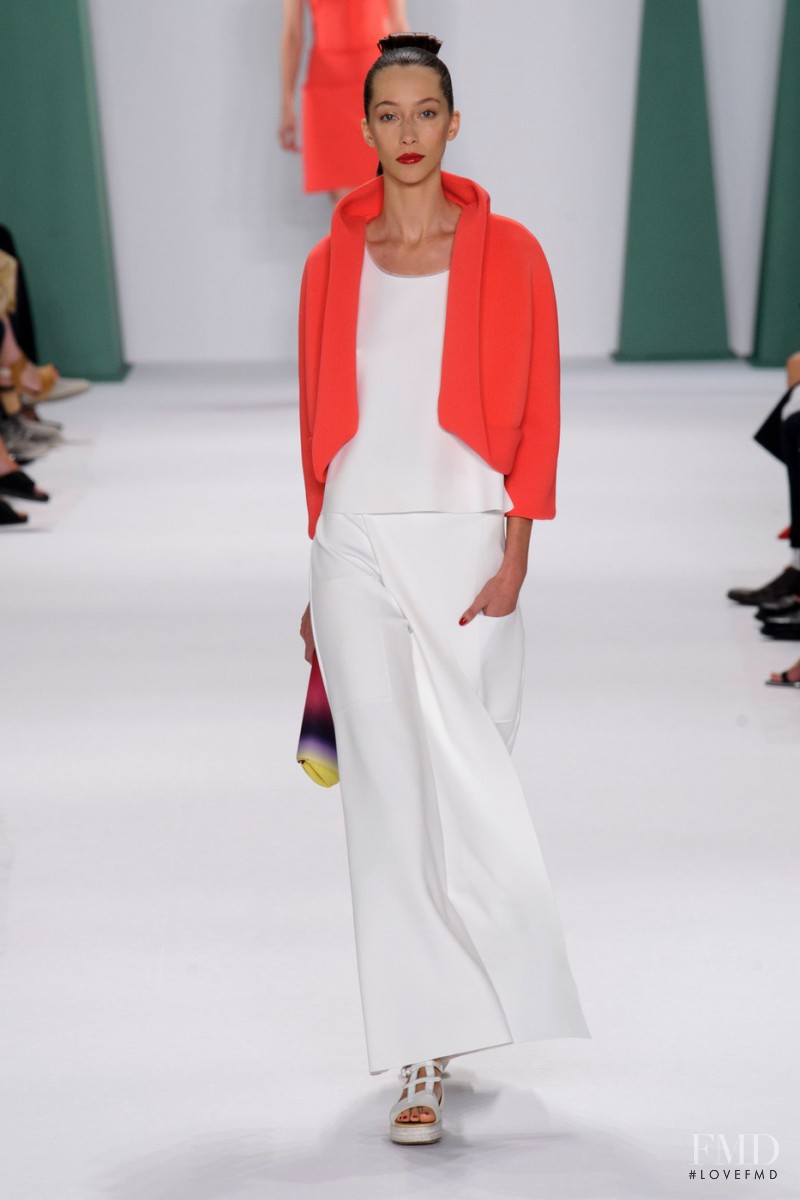 Alana Zimmer featured in  the Carolina Herrera fashion show for Spring/Summer 2015