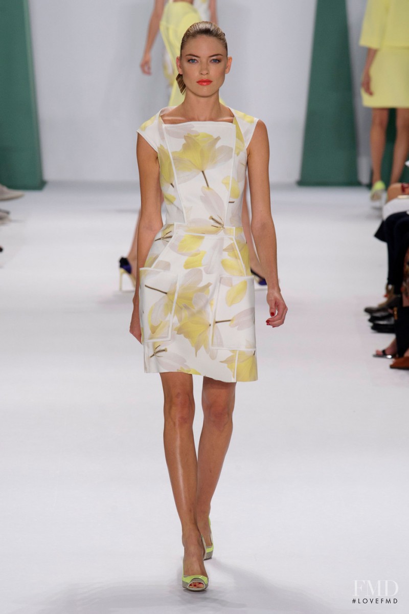 Martha Hunt featured in  the Carolina Herrera fashion show for Spring/Summer 2015