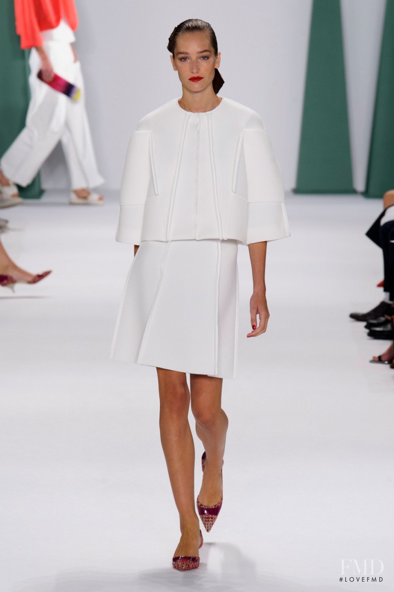 Joséphine Le Tutour featured in  the Carolina Herrera fashion show for Spring/Summer 2015