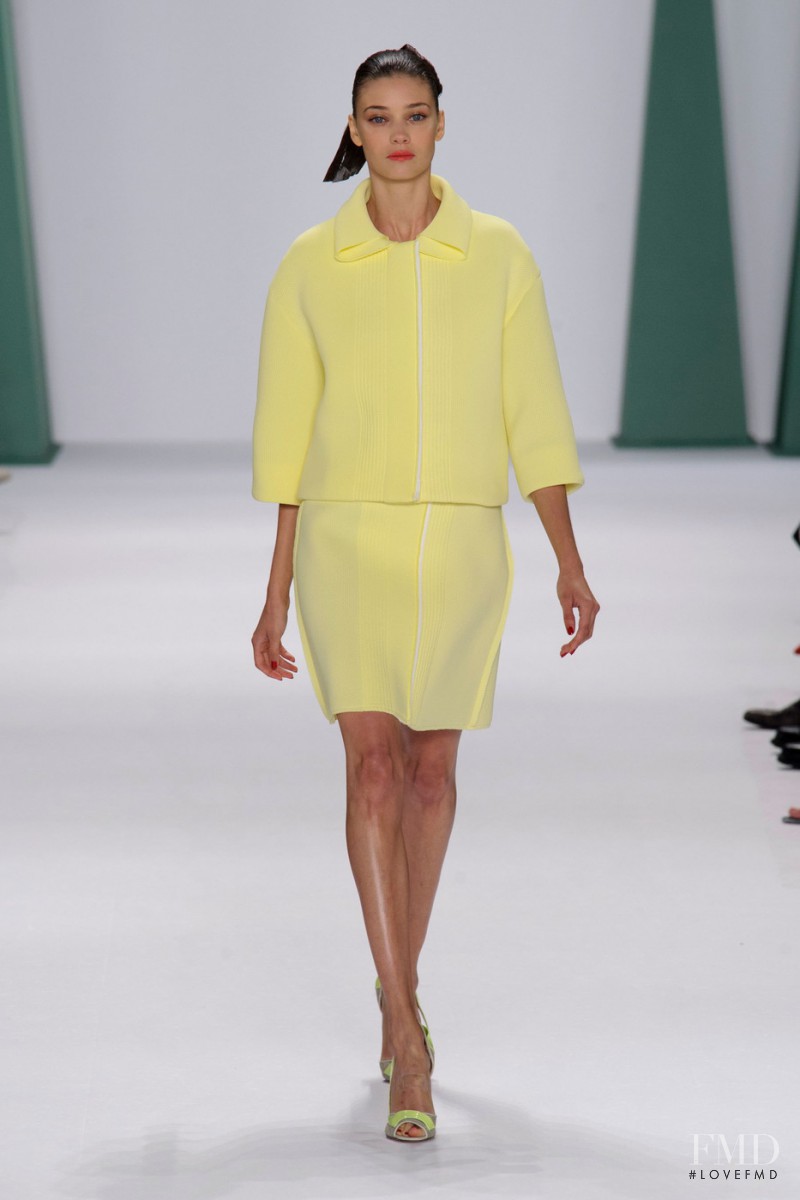 Diana Moldovan featured in  the Carolina Herrera fashion show for Spring/Summer 2015