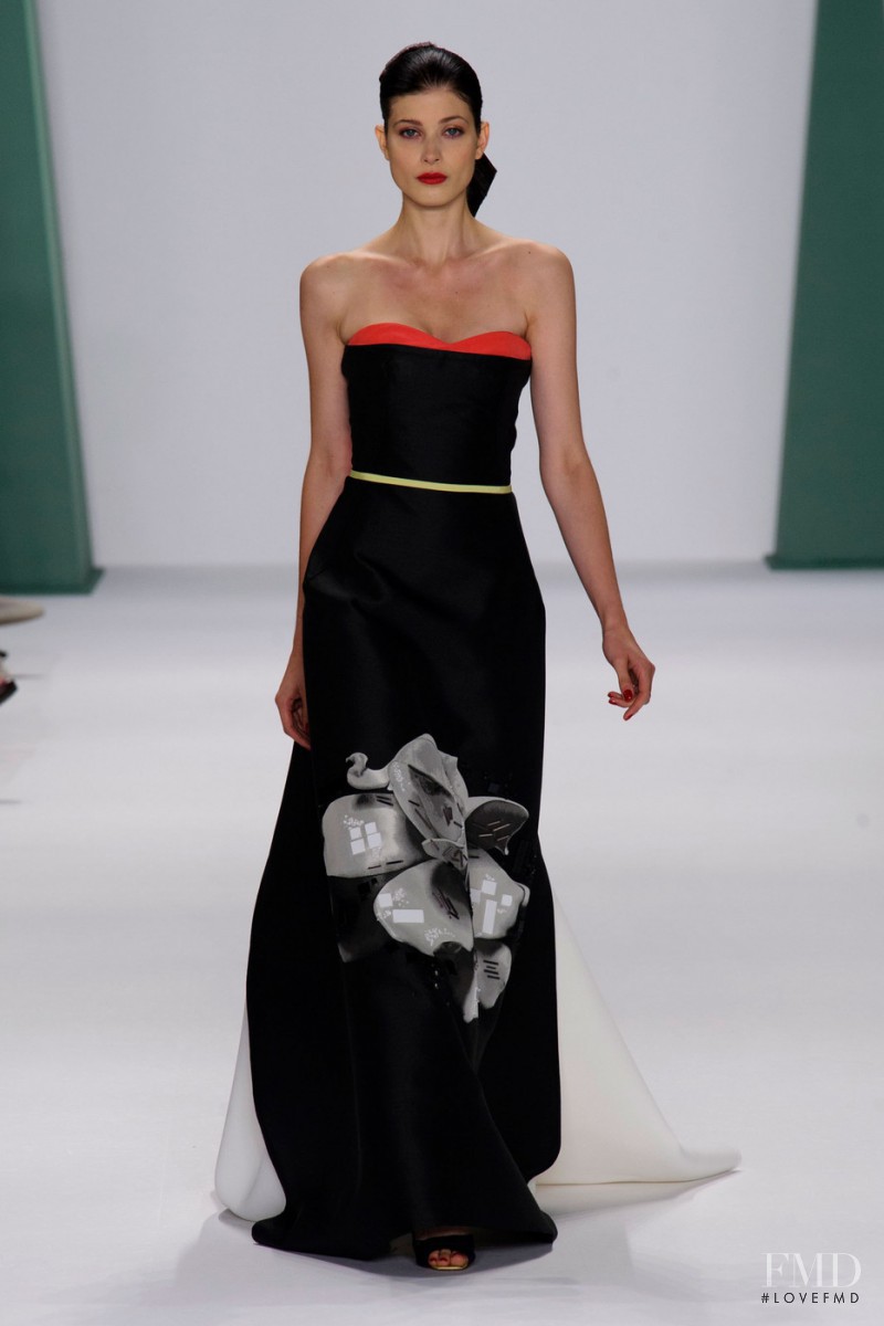 Larissa Hofmann featured in  the Carolina Herrera fashion show for Spring/Summer 2015