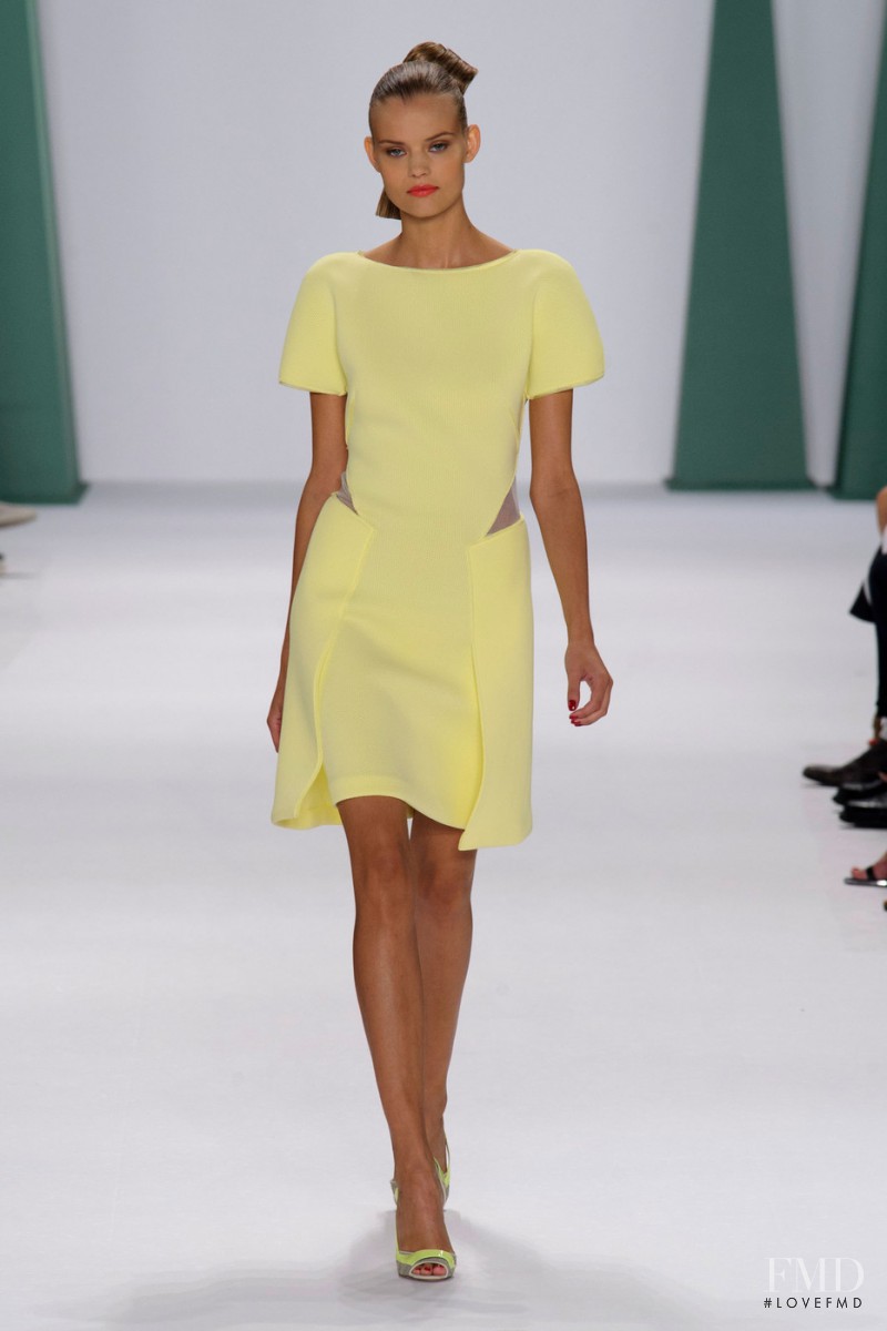 Kate Grigorieva featured in  the Carolina Herrera fashion show for Spring/Summer 2015