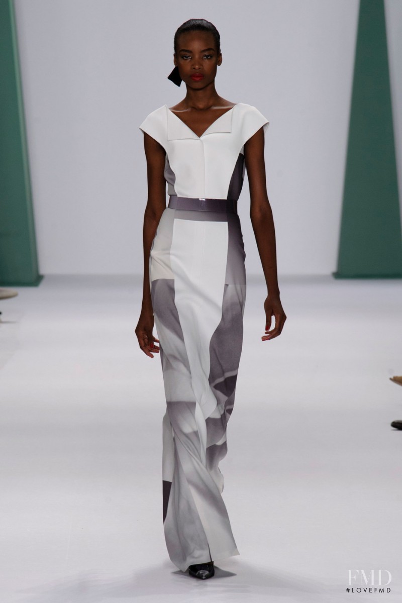 Maria Borges featured in  the Carolina Herrera fashion show for Spring/Summer 2015