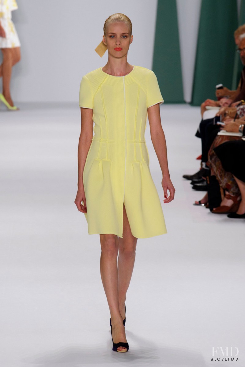 Julia Frauche featured in  the Carolina Herrera fashion show for Spring/Summer 2015
