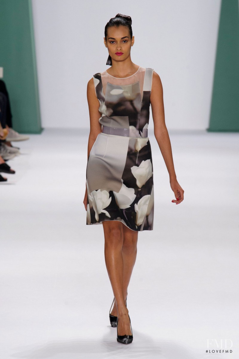 Gizele Oliveira featured in  the Carolina Herrera fashion show for Spring/Summer 2015