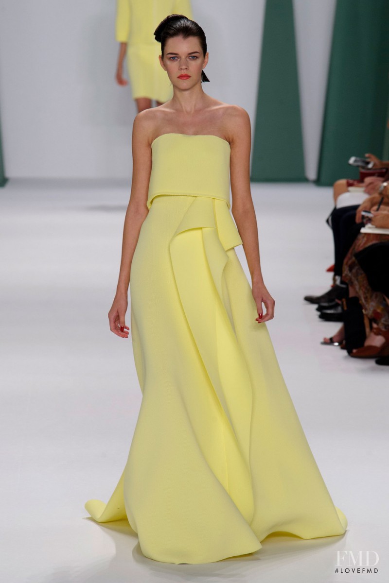 Antonia Wesseloh featured in  the Carolina Herrera fashion show for Spring/Summer 2015