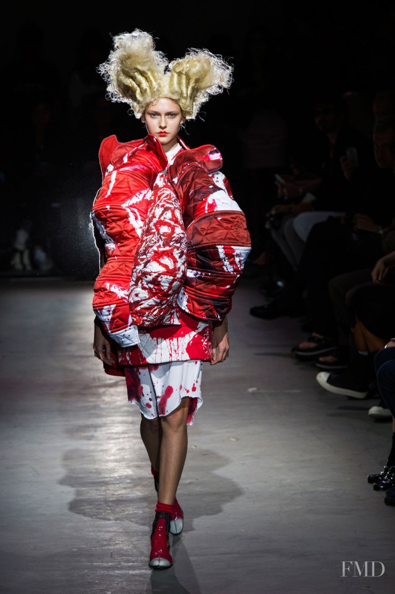 Arina Levchenko featured in  the Comme Des Garcons fashion show for Spring/Summer 2015