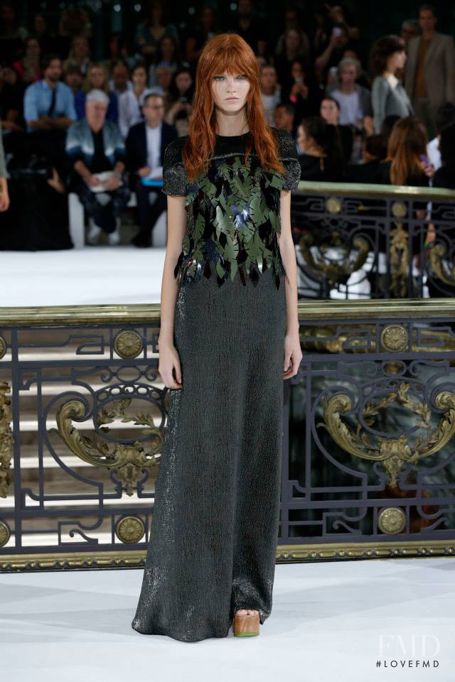 Anastasia Ivanova featured in  the John Galliano fashion show for Spring/Summer 2015