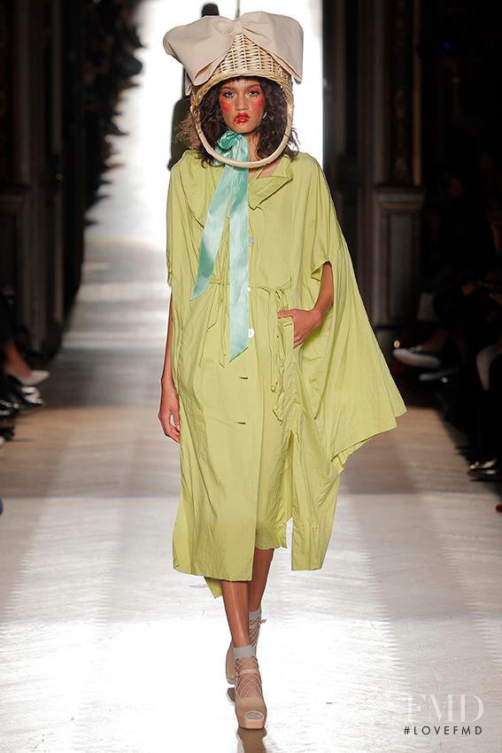 Hadassa Lima featured in  the Vivienne Westwood Gold Label fashion show for Spring/Summer 2015