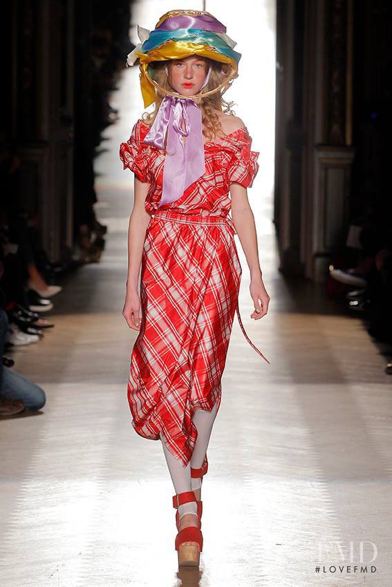 Naemi Schink featured in  the Vivienne Westwood Gold Label fashion show for Spring/Summer 2015