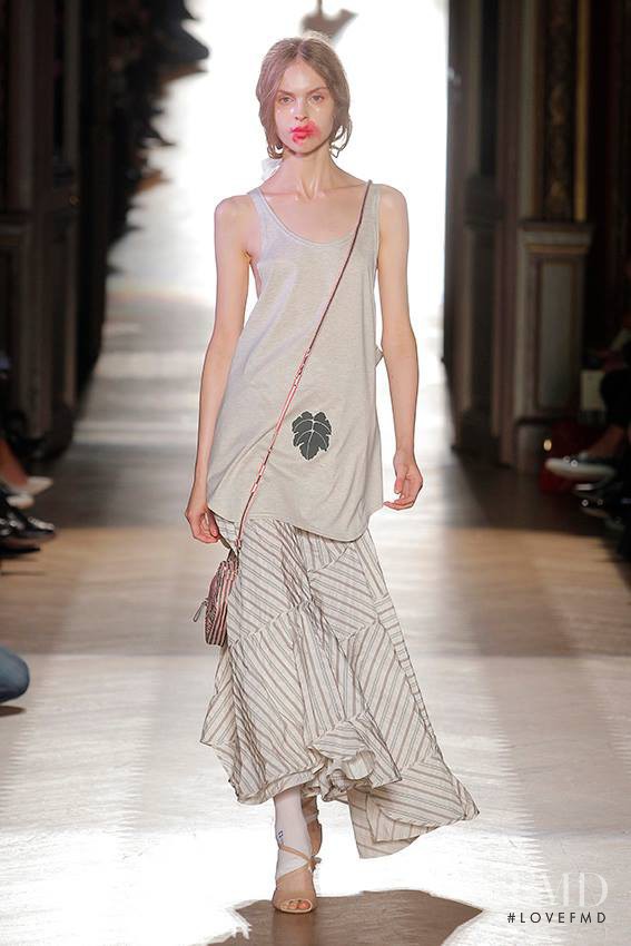 Kati Fiskaali featured in  the Vivienne Westwood Gold Label fashion show for Spring/Summer 2015