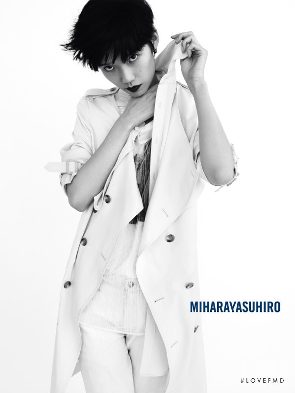 Tao Okamoto featured in  the Mihara Yasuhiro advertisement for Spring/Summer 2010