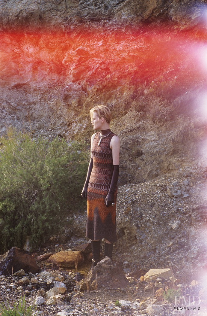 Guinevere van Seenus featured in  the Missoni advertisement for Fall 2012