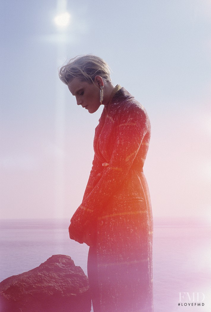 Guinevere van Seenus featured in  the Missoni advertisement for Fall 2012